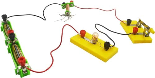 CWCQGH Elektromagnet-Experimentierset, Wissenschaft, Elektrizität und Magnetismus, Elektromagnet-Experimentierkasten, Physik der Oberstufe, Modell eines elektromagnetischen Schaltkreises, Physik