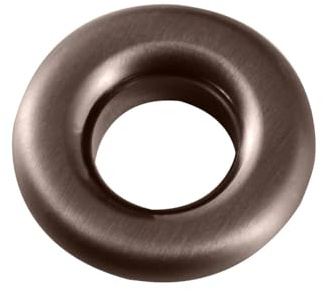 Brushed Bronze Basin Overflow Ring | Basin Sink Overflow Cover | Brushed Bronze Finish | Apres | Round Overflow Cover | Basin Trim for Bathroom Sink Toilet Washbasin
