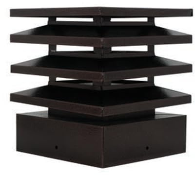 MAKA Comignolo Architettonico, Terminale per Canna Fumaria Camino Stufa a Legna Pellet e Gas, Cappello Antipioggia Design Architettonico (200x200 mm - Rame)