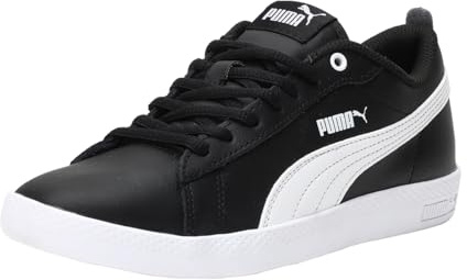 PUMA Women Puma Smash Wns v2 L Sneakers, Puma Black-Puma White, 39 EU