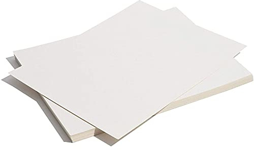 Bright Creations 24 fogli di cartoncino bianco glitterato, 21 x 28 cm, per scrapbooking, progetti fai da te, arti e mestieri, cartoncino con brillantini