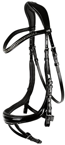 Schockemöhle EQUITUS BETA anatomische Spezialtrense Black patent/Silver