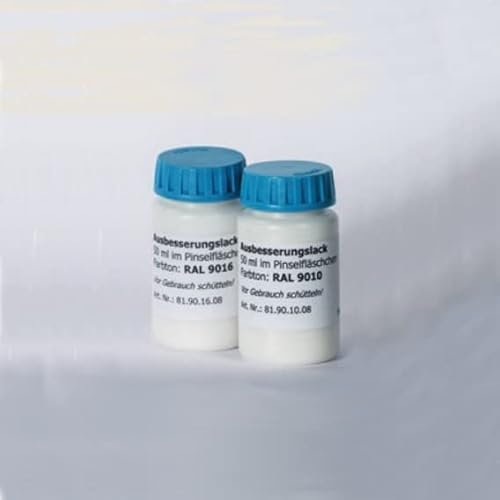 PROVISTON | Ausbesserungslack für Sockelleisten | Fußleisten korrekturfarbe | Weiß | RAL 9010 | 50 ml