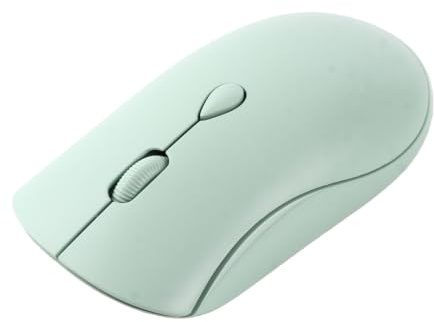 Goshyda Ratón Inalámbrico, 2.4G 1600DPI Ratón Silencioso Ergonómico con Receptor USB, Ratones ópticos Bluetooth 5.2 Recargables para Computadora Portátil, Computadora Portátil, PC de (Verde)