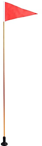 Ziurmut Kayak Flag Pole, 20 * 30cm Kayak Safety Flag with Pole,Track Mount Fold able Flagpole Safety Flag, Stable Base Kayak Accessories, Easy Installation, Ultra-Light for Yacht, Kayak, Canoe, Boat