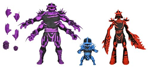 NECA Sammelfigur Teenage Mutant Ninja Turtles (Mirage Comics), 17,8 cm große Actionfigur, Shredder Clones, 3 Stück