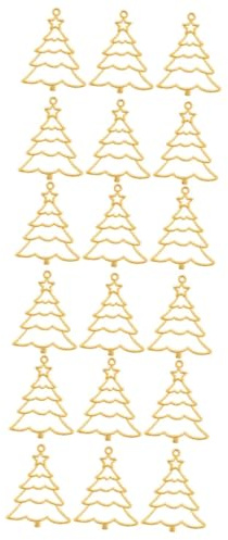 DIYEAH 20 Pz Cornice epossidica pieces pendenti natalizi a tema natalizio ciondoli pendenti in gioielli ciondoli natalizi ciondolo pendente in UV telaio impostare