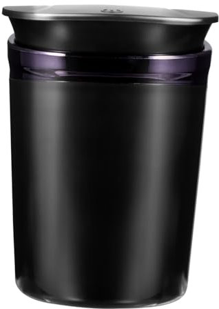 BELLIFFY Posacenere Auto Multifunzionale Con Luce Led Portacenere Creativo e Pratico Per Veicoli Design Con Coperchio e Base Antiscivolo Facile Da Pulire e Resistente