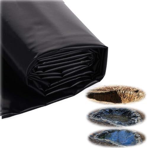 Große Fischteichfolie, 10,5 x 12 m, 0,12 mm dick, Reservoir, Teichfolie, wasserdicht, für Garten, Wildtiere, Teichmembran