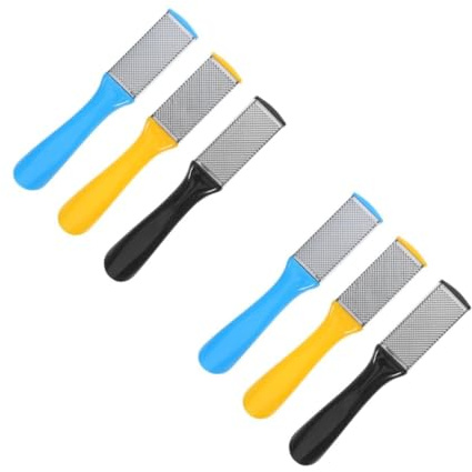 TOVINANNA 6piezas Rascador De Pies De Inoxidable Para Eliminar Durezas y Piel Muerta Herramienta De Pedicura Para Uso Casa y Salón y Seguro Para Tipos De Pies