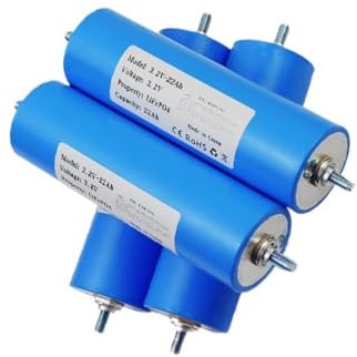 4pcs EVE C40 Class A 3.2V 20AH/22AH Lithium Iron Phosphate Battery DIY 12V/24V/48V Battery Pack Motorcycle/Electric Vehicle Conversion High Cycle LiFePO4 Cells