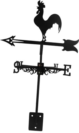 VANZACK Girouette Coq Indicateur Direction Vent Style Européen pour Toit Jardin Terrasse Décoration Jardin