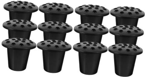 ibasenice 2 Ensembles Vase Funéraire Plastique pour Cimetière Lot de Pots À Fleurs Commemoratifs pour Décoration De Tombe Sites Funéraires 6 Pièces * 2