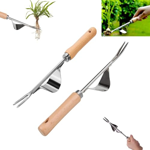 Weed Puller, 2025 Nuovi strumenti di diserbo per giardino, strumento di rimodellamento delle infestanti con acciaio inossidabile, strumenti da giardino per il muschio di giardinaggio e erba (1)