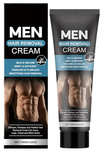 Body Hair Removal Cream for Men - 100ml Depilatory Product,Private Hair Depilatory Cream | for Boyfriends Husbands Fathers Athletes Bodybuilders Swimmers Busy Professionals Chest Back Leg Arm Vacation