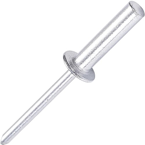 Kit med 60 vattentäta popblindnitar med stängd tå - 3 storlekar: Ø4,8 x 10/12/16 mm (20 per storlek) - helt aluminium