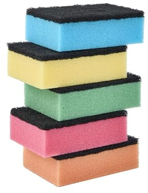Spontex Megamax Estropajos de Esponja | Esponjas XL para Lavar Platos | 20 Paquetes de 5 Unidades (100 en Total)