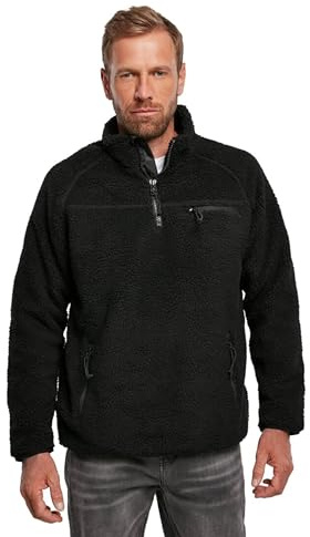 Brandit Men's Teddyfleece Troyer Black size XL