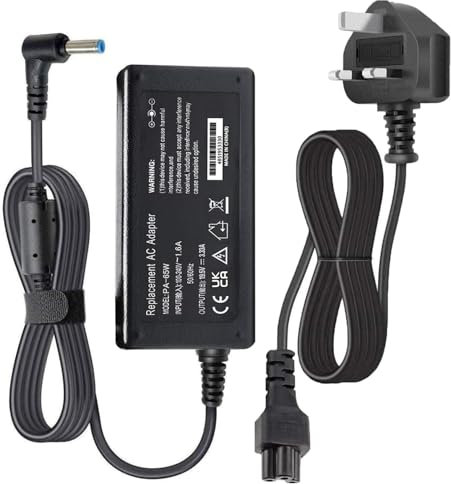 65W Laptop Charger for HP, Compatible With HP Stream 11 13 14 X2 Series, HP Envy, HP Spectre, HP Chromebook 11 14, HP Pavilion x360 11 13 15, ProBook G3 G4 G5 G6 G7, and More.