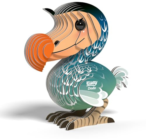 Eugy Dodo 3D-Puzzle, 30-teilig, umweltfreundlich, pädagogisches Lernpuzzle für Kinder ab 6 Jahren