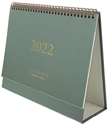 QINGGANGLING999 Bürokalender Kreative 2022 Kalender Zeitplan Kalender Home Desktop Praktische Kalender Tischkalender Wochenplaner (Color : Green M)