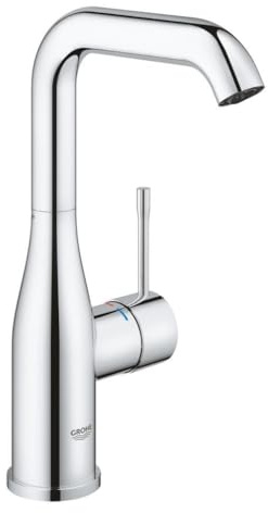 Einhand-Waschtischbatterie ESSENCE L-Size · U-Auslauf · glatter Körper chr