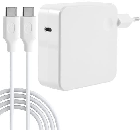 100W USB C Netzteil kompatibel mit Mac Book Pro 16,15,14,13 Zoll MacBook Air/Pro iPhone16/15/14/Pro, Galaxy S23, Note20, und mehr mit 1.8M USB C auf C Ladekabel