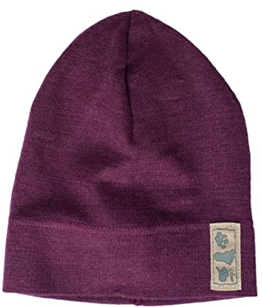 Lilano, Kinder/Baby Beanie Mütze, 70% Wolle (kbT), 30% Seide, 210 g/m² (Beere, 74-80)