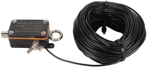 ASHATA Portable Short Wave Antenna, Portable HF End Fed Antenna, 1‑30MHZ FE8 CW SSB 1:49 Balun Short Wave Pocket End Fed Radio Antenna Or Outdoor, ASHATAA9OCQF1BEX