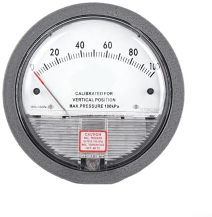 HOHOVYVY Barometer,Barometer Analog,Differenzdruckmessgerät Barometer Analog Mikromanometer Zeiger Luftmessgerät(0-100pa)