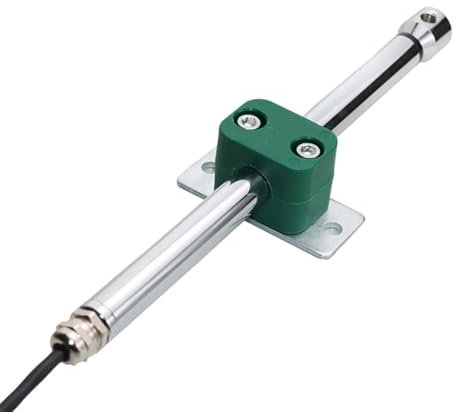 LeTkingok Sensore di Velocità Del Vento Termosensibile in Acciaio Inossidabile DC 12-24V, Anemometro con Trasmettitore di Volume D'aria 0-30M/S (0-10V)
