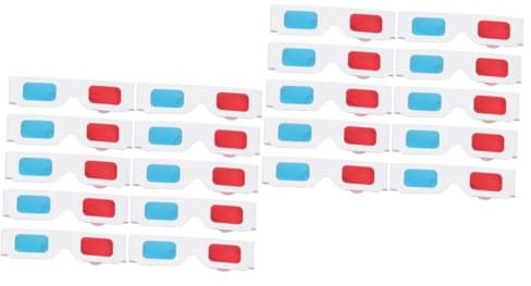 FELTECHELECTR 20pcs Blue Glasses for Men Women Glasses Blue Filter Portable Stereoscopic for Movies and Games