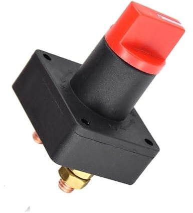 MUEOSI, for MINI, tragbarer wasserdichter Batterietrennschalter for Auto, Auto, LKW, Boot, Wohnmobil, 12 V, 100 A, Batterietrennschalter, Stromunterbrechung Hauptfensterschalter