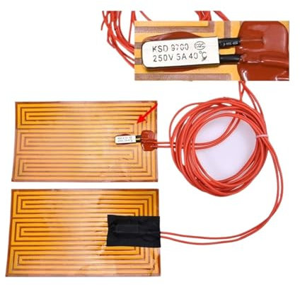 LVSELINGI Film Chauffant en Polyimide Film électrothermique pi Plaque chauffante for imprimante 3D Feuille adhésive Flexible Chauffe-Huile carré Cheerfully(210x210mm 12v 150w)