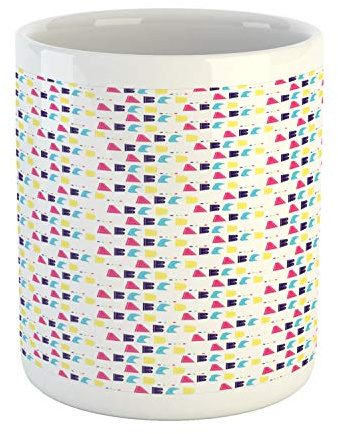 Tazza da Ufficio Neon Colors with A B C D Letters Childiren Style Tazza da caffè Creativa Tazza con Manico Tazze da tè per tè caffè Latte 330Ml