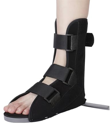 LONTG Attelle de Cheville Réglable Bottes de Fracture Attelle de Nuit Chevillère Entorse Bottes de Marche Orthopédique Attelles Stabilisatrice de Cheville Support de Cheville Forme T EU42-43