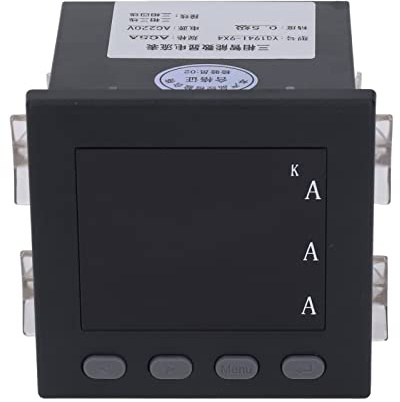 Spacnana Contatore Elettrico Amperometro Display Digitale a LED Misuratore di Corrente Trifase con Comunicazione per Sottostazioni, Edifici Intelligenti