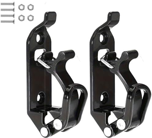 Shovel Mount for Roof Rack, 2 Pack Quick Release Axe Holder, Metal Shovel Holder, Wall Mounting Brackets Kit for Overland Vehicle, Boats, Tool - Black
