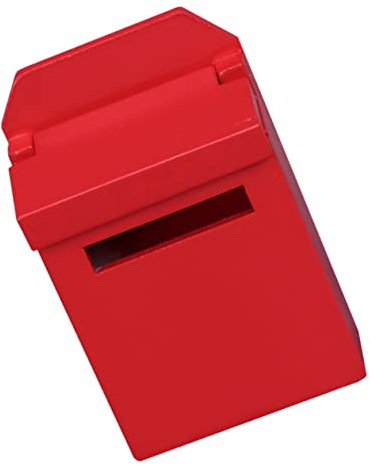 Milisten Boîte Aux Lettres Miniature Bois Rouge Décoration DIY pour Maison de Poupées Accessoire Mignon et Réaliste Modèle Miniature