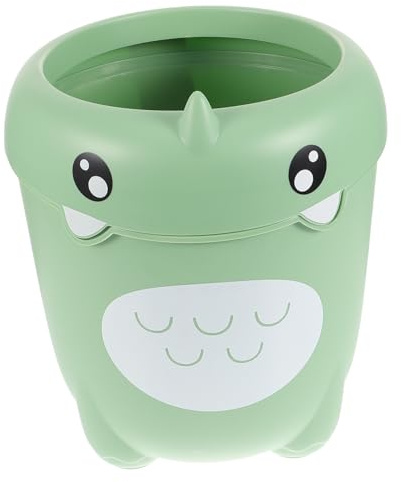 POPETPOP Poubelle Plastique Pour Chambre Garçon Fille Motif Dinosaure Sans Couvercle Pour Essuie-tout Et Papiers