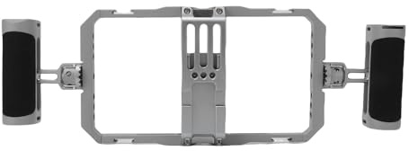 Plyisty Smartphone Video Cage Rig All Stabilizer Ampieghi a Doppia Presa in Silicone Manici per Scarpe Fredde Coperchio Protettivo Staffa Regolabile Interfacce di Espansione Multipla