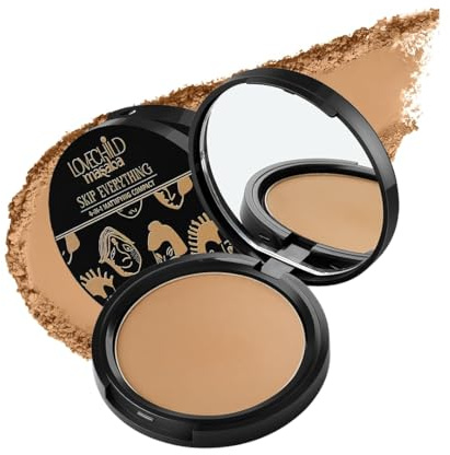 4-In-1 Mattifying Compact - Perfect All Skin Matte CoverageMoisturizer, Primer skin RepairWith Macadamia Oil Vitamin E, Tough Toffee (Deep) 9G
