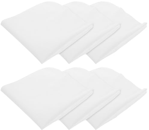 SAFIGLE Paños de Gasa de Algodón Reutilizables para Cocina, Paquete de 6 Piezas, Tela Filtrante para Queso y Colar Alimentos, Estopilla Multifuncional para Jugos, Té y Vino, Tamaño