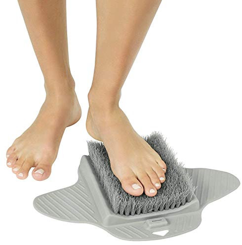 Feet Cleaner Brush Foot Scrubber Scrub Massager Shower Bath Tub Floor Exfoliating Spa with Non Slip Suction Cups