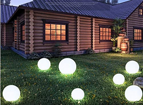 Lámpara de bola luminosa LED Al aire libre Impermeable Recargable Luminoso Bola Luminaria Lámpara Lámpara Suelo Lámpara Esférica Escena Luz Lámpara Bola (Size : D600MM)
