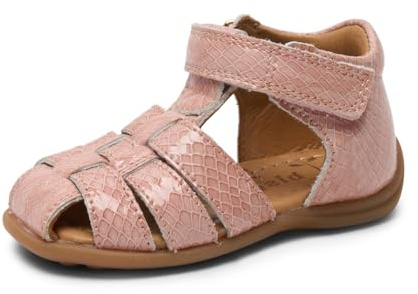 Bisgaard Minilettes/chaussures d'apprentissage Carly marron en daim pour enfant, Rose Croco, 19 EU