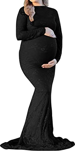 Robe Shooting Photo Grossesse Dentelle Robes Enceinte Femme Chic Et élégant Grande Taille Fashion Robe Maternité Soirée Fête Confortable Casual Vacances Pas Cher Long Dress