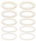 SNONESIY 10 Stück Perlenarmband Damen,Perlen Armband,Armband Perlen Damen,5 Größen zur Auswahl,Modisch und Vielseitig,Stapelbar,Ein Personalisiertes Geschenk für Frauen