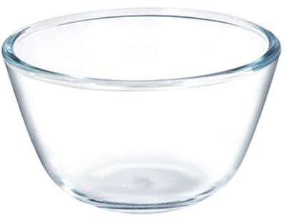 BYYLECL Ciotola in vetro per frutta, insalatiera in vetro, grande, per cucinare, cuocere, preparare, lavabile in lavastoviglie, 500 ml