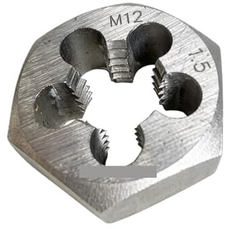 Terraja de Rosca Métrica M10/M11/M12 rosca estándar de acero de alto carbono hexagonal métrico troquel de rosca de tubo(M12x1.25)